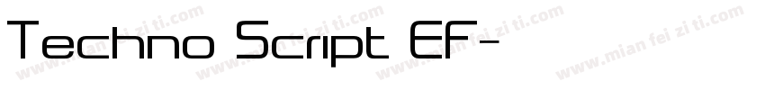 Techno Script EF字体转换